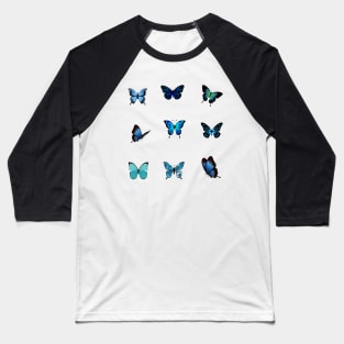 Blue butterfly Baseball T-Shirt